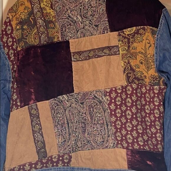 J. Jill Denim Out of the Blue Patchwork Jean Jacket See Measurements - Picture 13 of 15